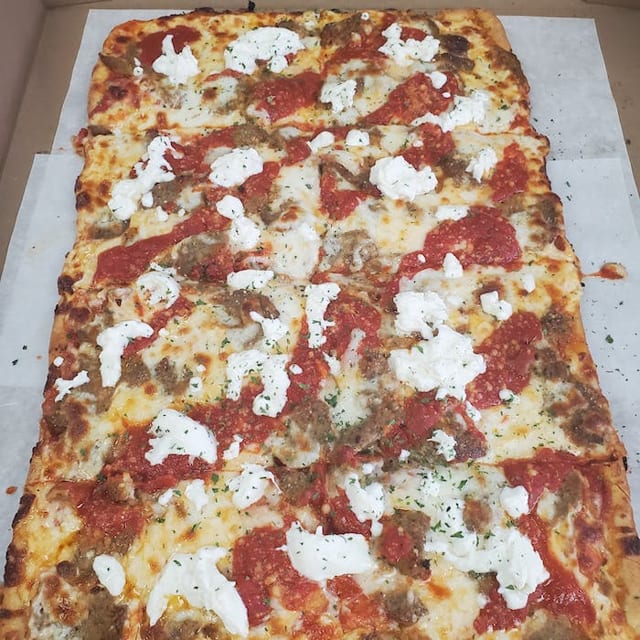 Meatball Burrata Pizza.
